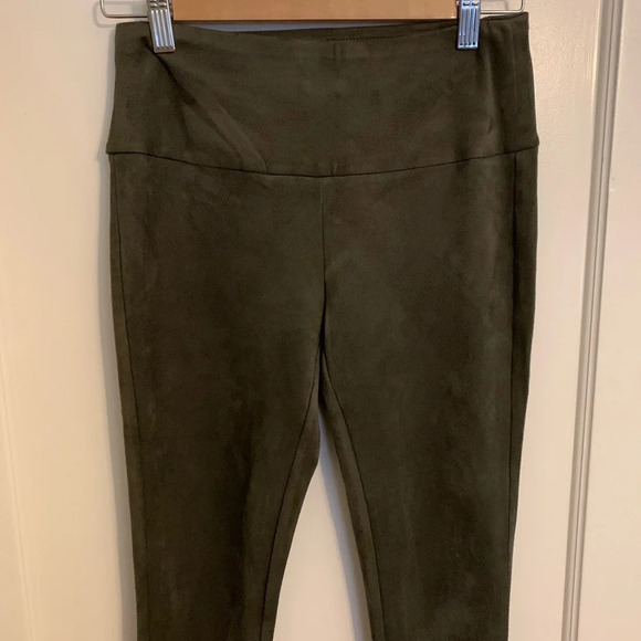 J. McLaughlin forest green faux suede leggings, women’s size XS - Picture 2 of 7